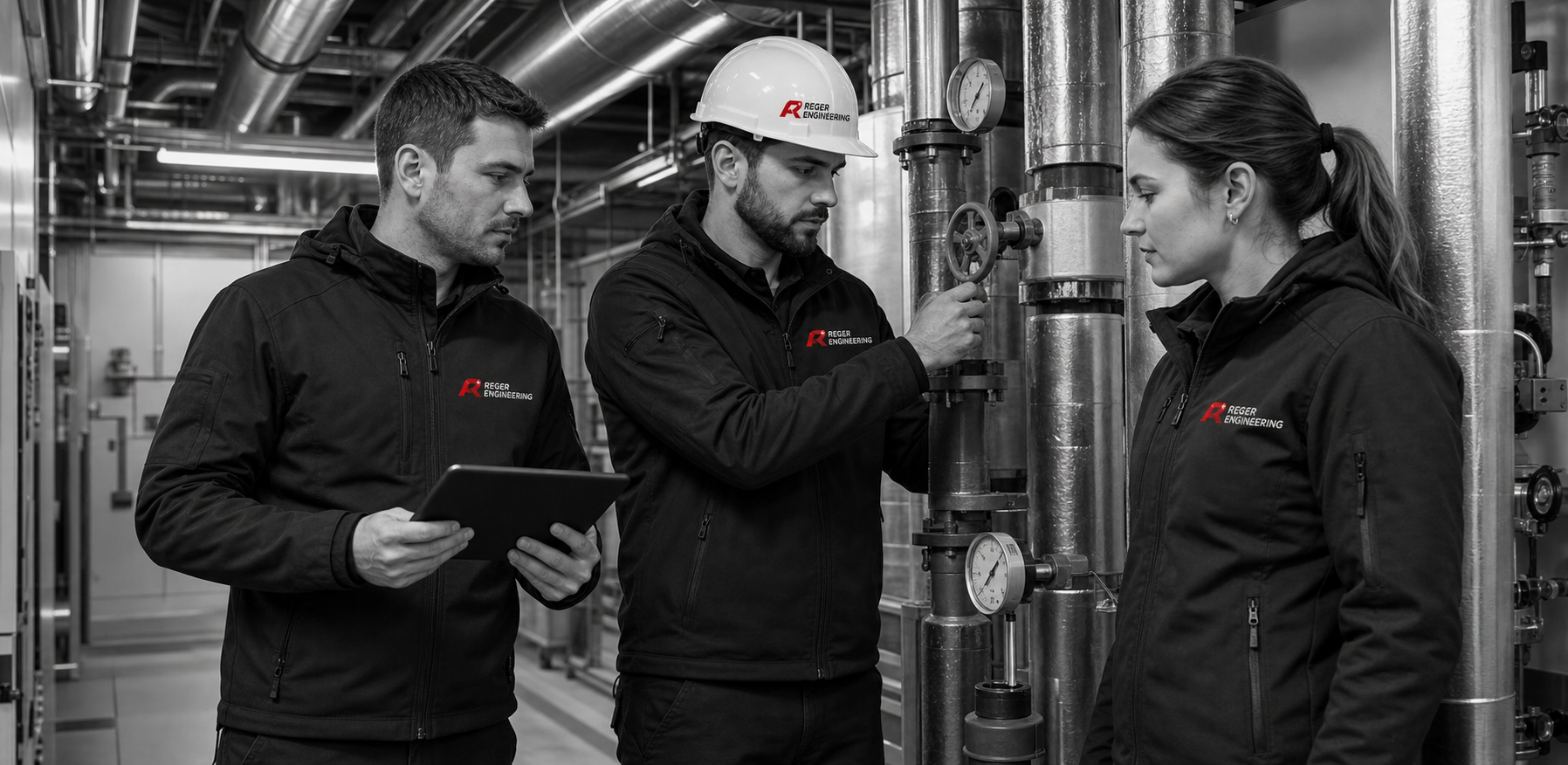 Reger Engineering Fachkräfte im technischen Einsatz